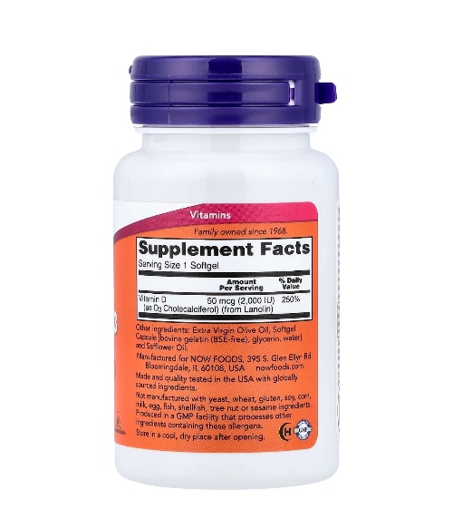 HealthMora-Vitamin D3, 2,000 IU, 120 Softgels-image-02