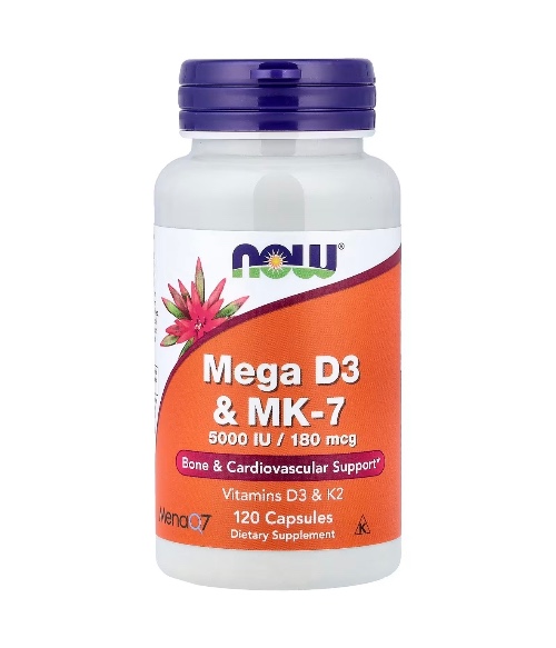 Mega D3 & MK-7, 120 Capsules-image