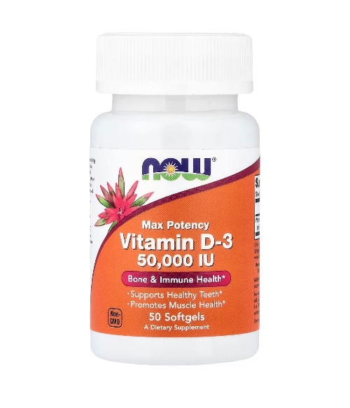 HealthMora-Vitamin D-3, Max Potency, 50,000 IU, 50 Softgels-image-01