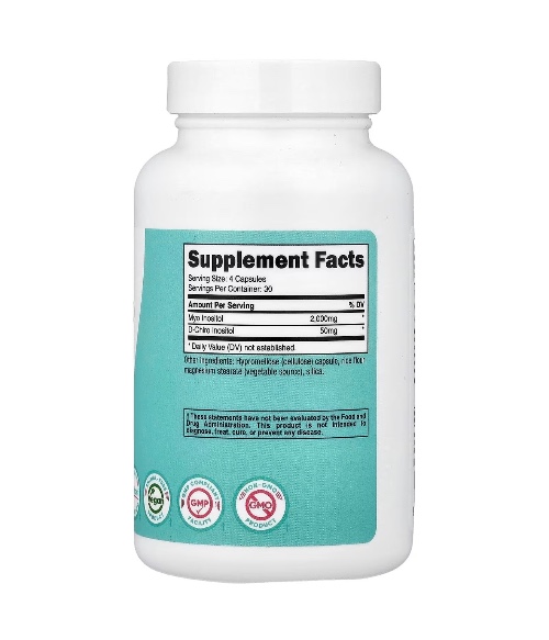 Women, Myo & D-Chiro Inositol, 120 Capsules-image